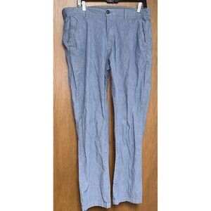 Calvin Klein Pants Men Black 33 32 Slim Fit Dress Casual Straight